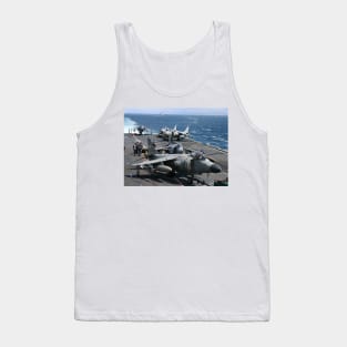 Sea Harriers onboard HMS Illustrious. Tank Top